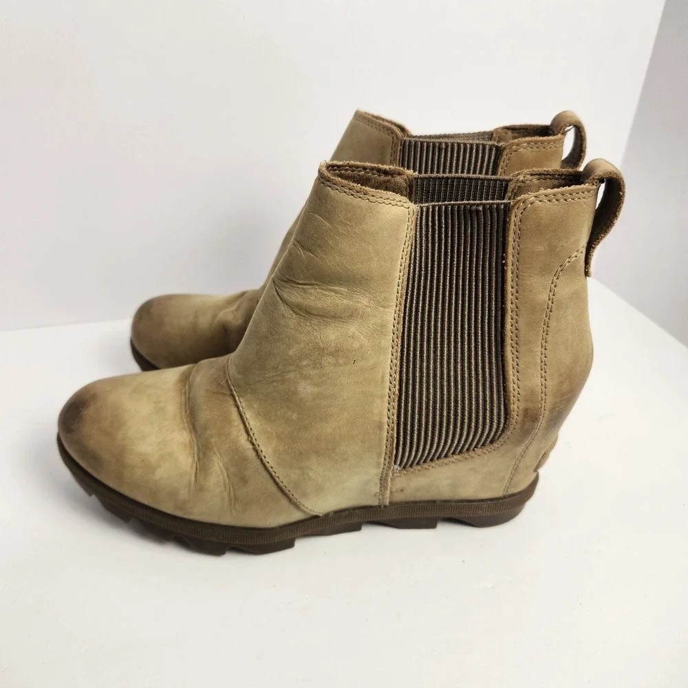 Sorel Joan Of Arctic Wedge II Boots Light Green Size 10.5 - Picture 2 of 10
